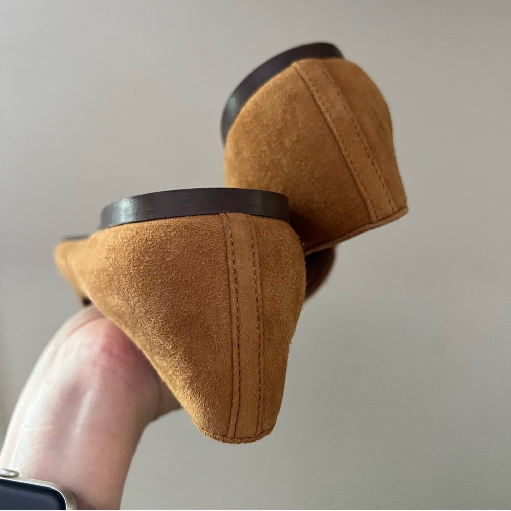J. Crew Women's Suede Smoking Loafers in Camel - Picture 9 of 9